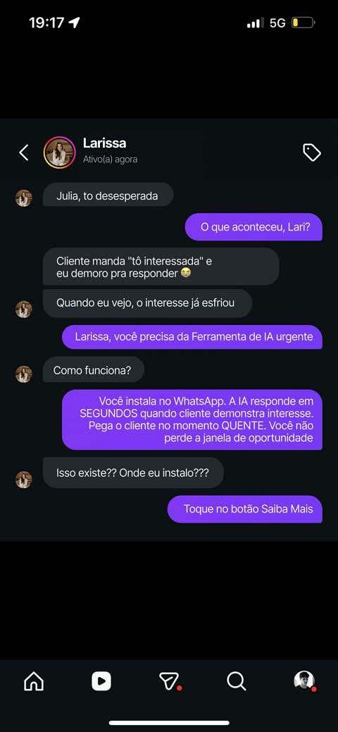 Exemplo do formato